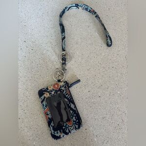 Patterned Lanyard Wallet with ID Holder by Vera Bradley